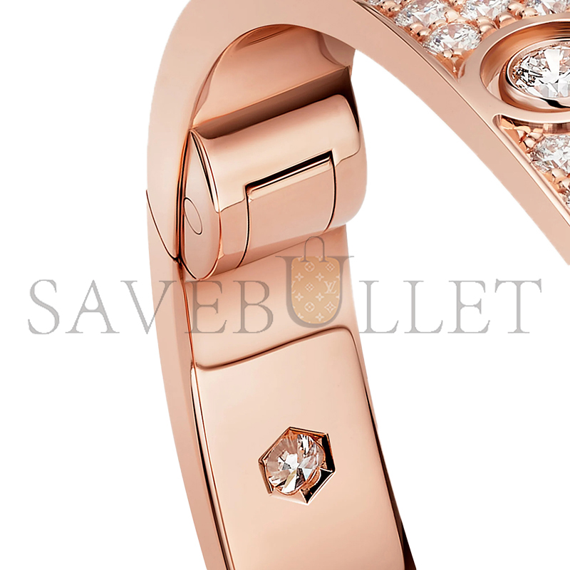 CARTIER LOVE BRACELET, CLASSIC MODEL, PAVED, 10 DIAMONDS N6727217